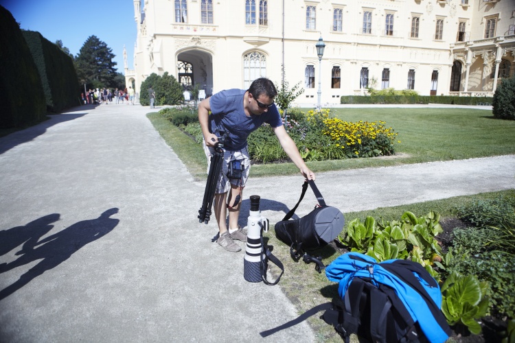 Tomáš  při focení